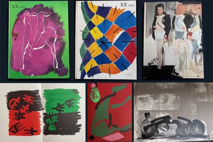 Three issues of XXe Siecle 33, 35, 49. With lithographs Esteve, Capogrossi, Marini, Bergman, Moore.