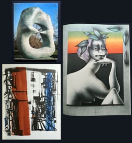 XXe Siecle 48, 1977, lithographs by da Silva and Wunderlich.