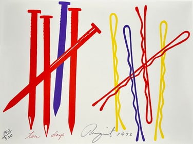 James Rosenquist signed Screenprint. 1973. One of 300 copies.