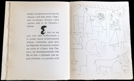 PICASSO. Dos Contes: Le Centaure Picador. 4 engravings Picasso.