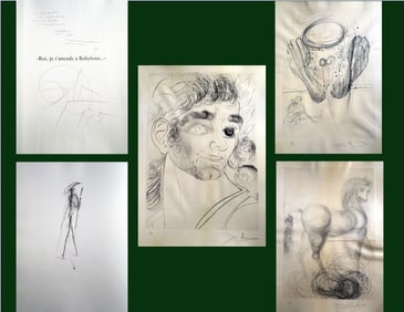 Dali. Roi, Je T'Attends a Babylone. With 14 Drypoint. Dali, Salvador