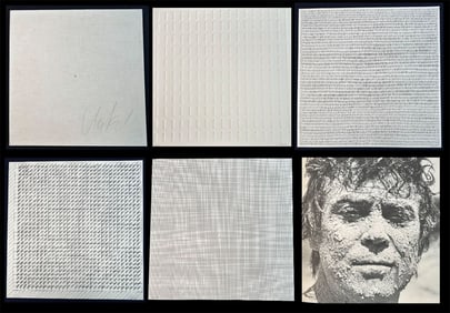 Günther Uecker. Nagelbach. Portfolio of Five Signed Lithographs. 1970/71.
