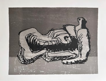 Henry Moore Original Lithograph. 1975. One of 575 copies.