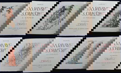 Dali, Salvador. La Divine Comedie. L'Enfer, Le Purgatoire, Le Paradis. 6 vols.
