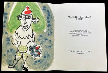 Maeght Galerie. Gravures. The Redfern Gallery. 1966. Miro, Chagall, Calder & others.