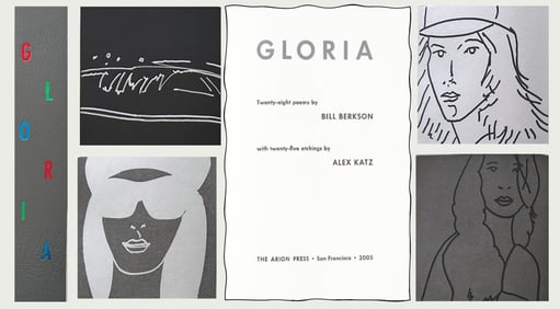GLORIA. 25 Etchings by Katz + 28 Poems by Berkson.
