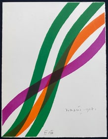 Piero Dorazio signed and numbered Lithograph. 1966. One of twenty copies.
