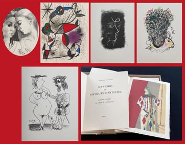 Souvenirs et Portraits d’Artistes. Prints by Giacometti, Matisse, Picasso, Miro, Chagall and