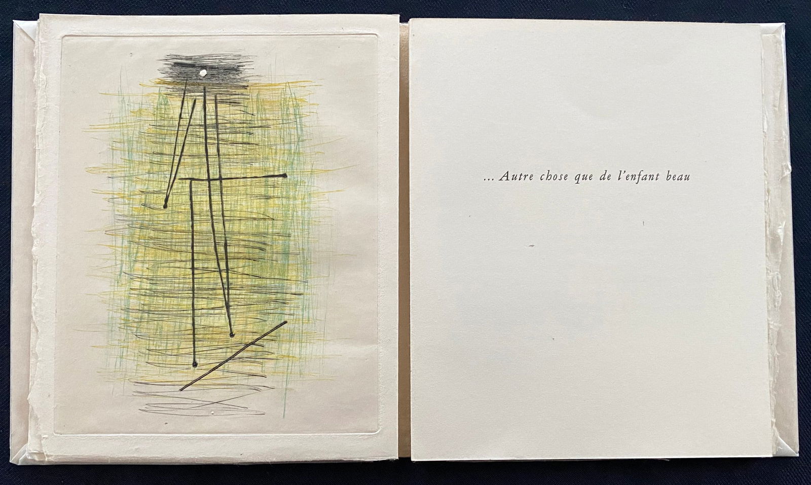 Picasso. Autre Chose Que De L’Enfant Beau. 1957. With Color Drypoint Engraving. (1 of 1)