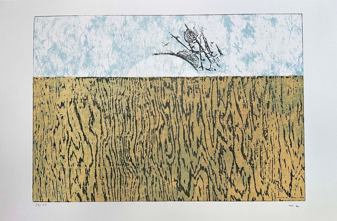 Max Ernst signed Lithograph. 1976. One of 99 copies.: Color lithograph by Max Ernst. Signed and numbered by the artist in pencil. One of 99 numbered copies, published by editiones de la Difference, Paris 1976. From Les Demeures d'Hypnos Album. Dimensions