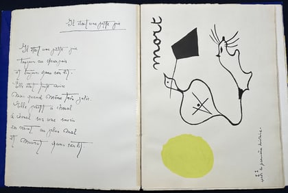 Joan Miro - Lise Hirtz, Il était une petite pie. with 8 pochoirs