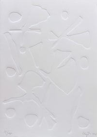 Etienne Hajdu. Signed embossing. 1968. One of 115 copies.