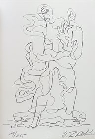Ossip Zadkine. Signed Lithograph. 1978. One of 115 copies.