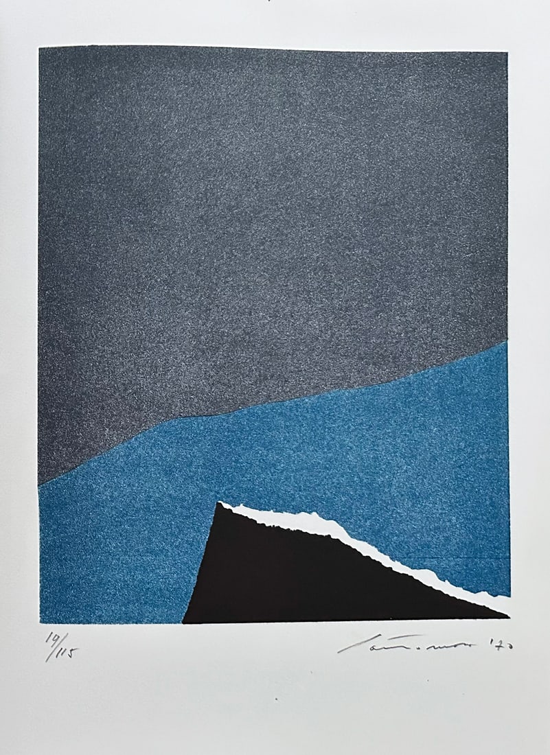 Giuseppe Santomaso. Signed Lithograph. 1978. One of 115 copies. (1 of 1)