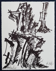 Fritz Wotruba signed and numbered Lithograph. 1966. One of twenty copies.