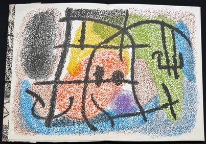 Miro "Cartones" 1959-1965. With one color lithograph