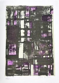 Maria Helena Viera Da Silva. Signed Lithograph. 1978. One of 115 copies.