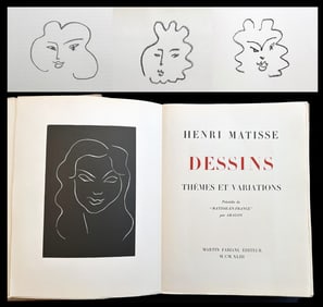 Matisse. Dessin, Themes et Variations. With one linocut, 3 lithographs and 158 drawings.