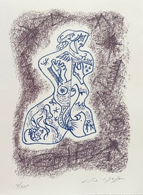 Andre Masson. Signed Lithograph. 1978. One of 115 copies.