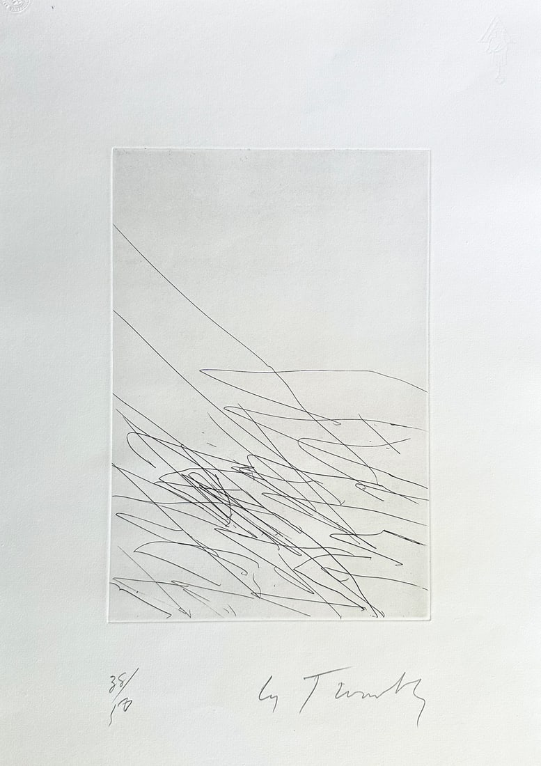 Cy Twombly Signed etching. 1970, one of 50 copies (1 of 1)
