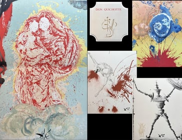 Dali. Don Quixotte de la Manche. With 12 lithographs in color.