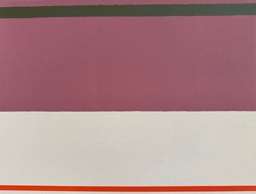 Kenneth Noland signed screenprint. 1973. One of 300 copies.