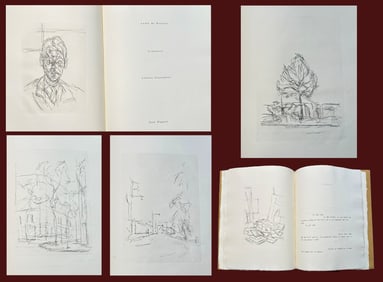 Giacometti. L'Inhabité. With 6 etchings. 1965.