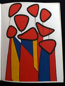 Calder. Homage to ALEXANDER CALDER. with a color Lithograph.