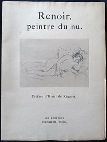 Renoir peintre du nu. With an original etching by Renoir. One of 50 copies printed on Japan paper.