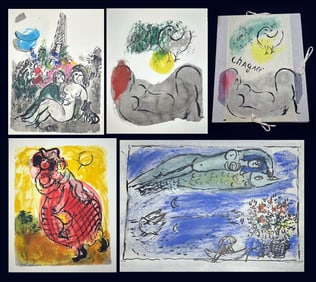 Chagall, Marc. Couleur Amour 13 Aquarelles. Gouaches, Lavis de Marc Chagall.