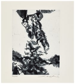 Zao-Wou-ki. Le Prophète. With a signed/numbered etching, 1992, one of 99 copies