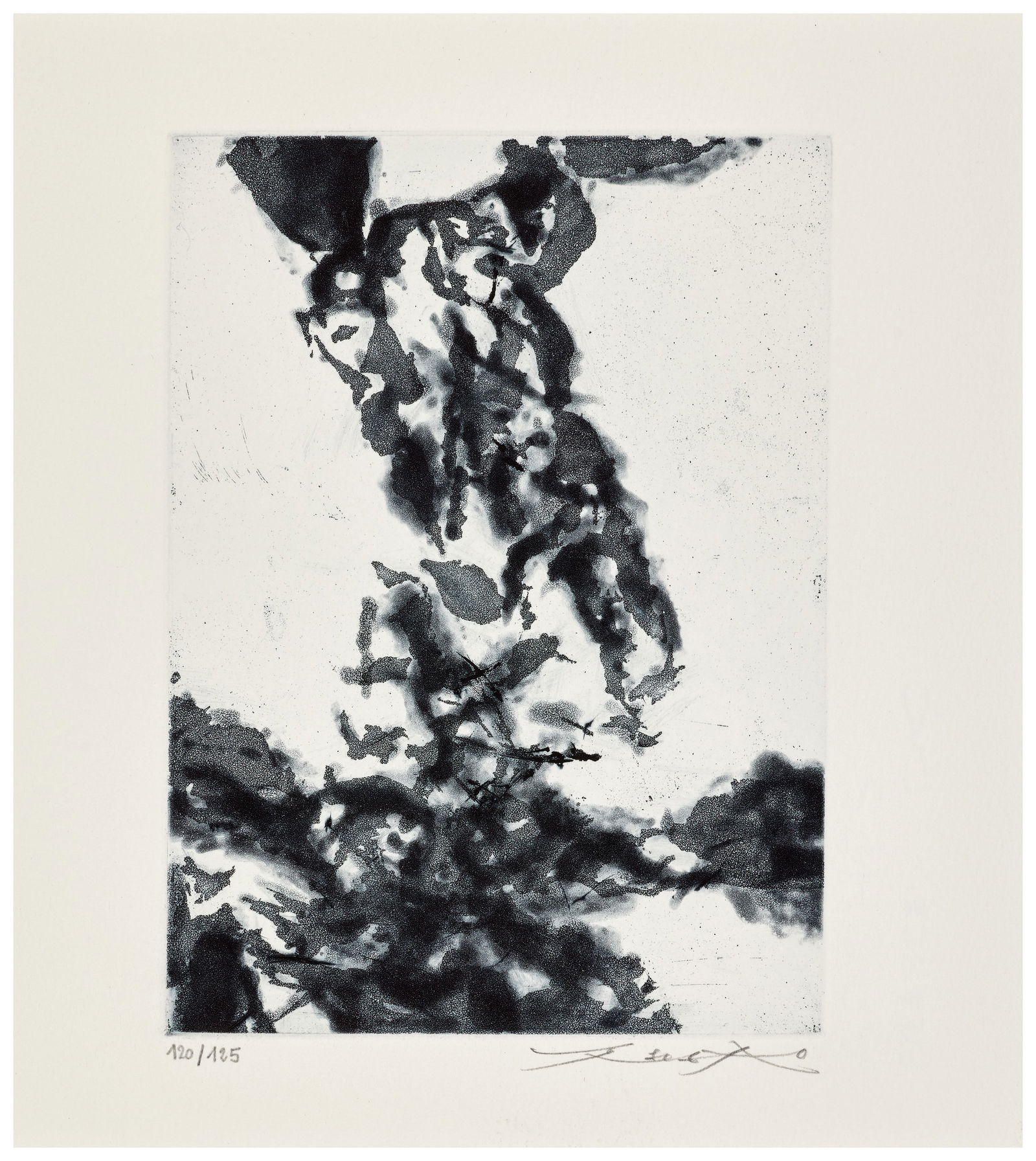 Zao-Wou-ki. Le Prophète. With a signed/numbered etching, 1992, one of 99 copies (1 of 2)