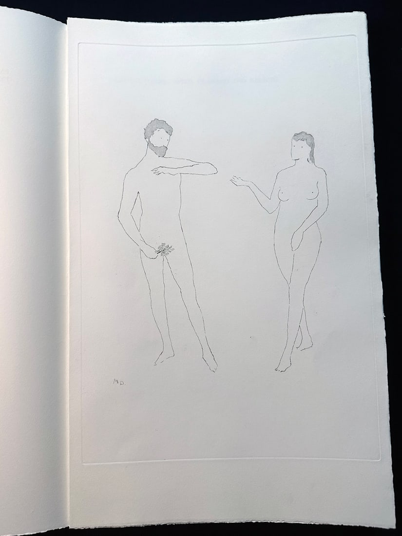 Duchamp. The Large Glass and related works. Volume II.: Galleria Schwarz, Milan, 1967. This complete artist’s book consists of nine etchings on handmade paper watermarked THE LARGE GLASS II, produced 1967–1968. It is signed in pencil by the artist and