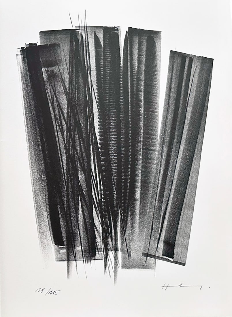 Hans Hartung. Signed Lithograph. 1978. One of 115 copies. (1 of 1)