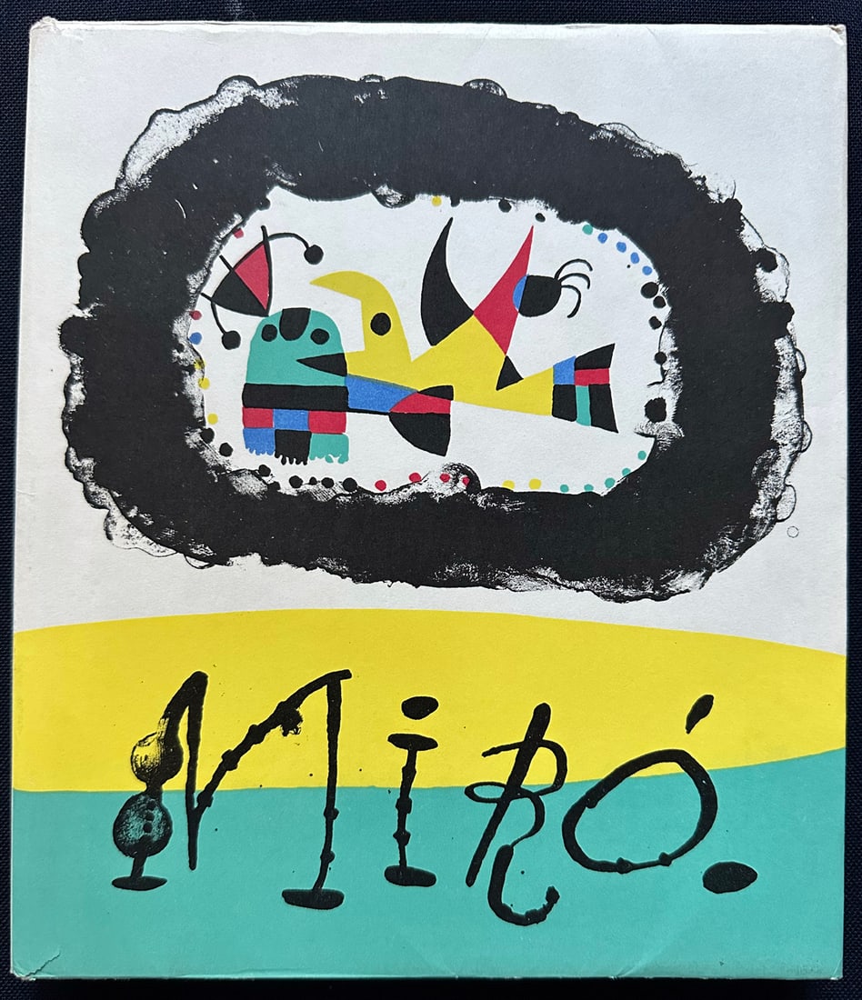 Joan Miro. Jacques Prevert. With 10 lithographs. 1956.: Joan Miró.Jacques Prévert & Georges Ribemont?Dessaignes. Paris: Maeght Éditeur, 1956. (Cramer Books 39) First edition. Complete volume illustrated by Miró with eight color lithographs, including f