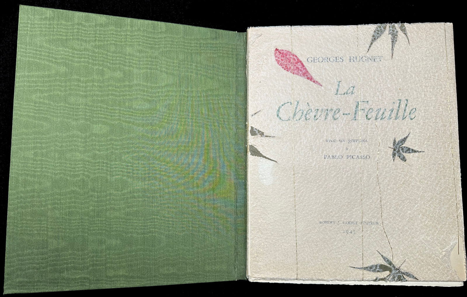 Picasso, Hugnet. La Chevre-Feuille. With 6 zincography's by Picasso. (1 of 5)