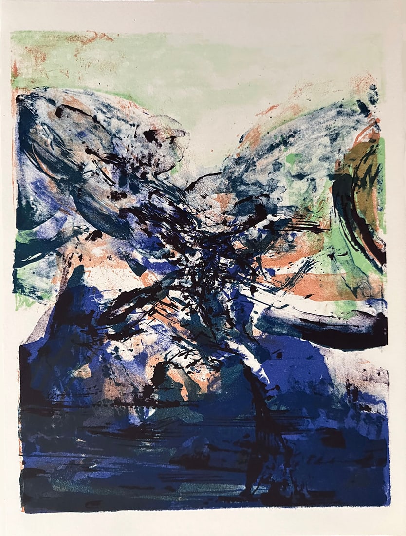 Zao Wou-Ki Original Lithograph 1975. One of 575 copies (1 of 1)