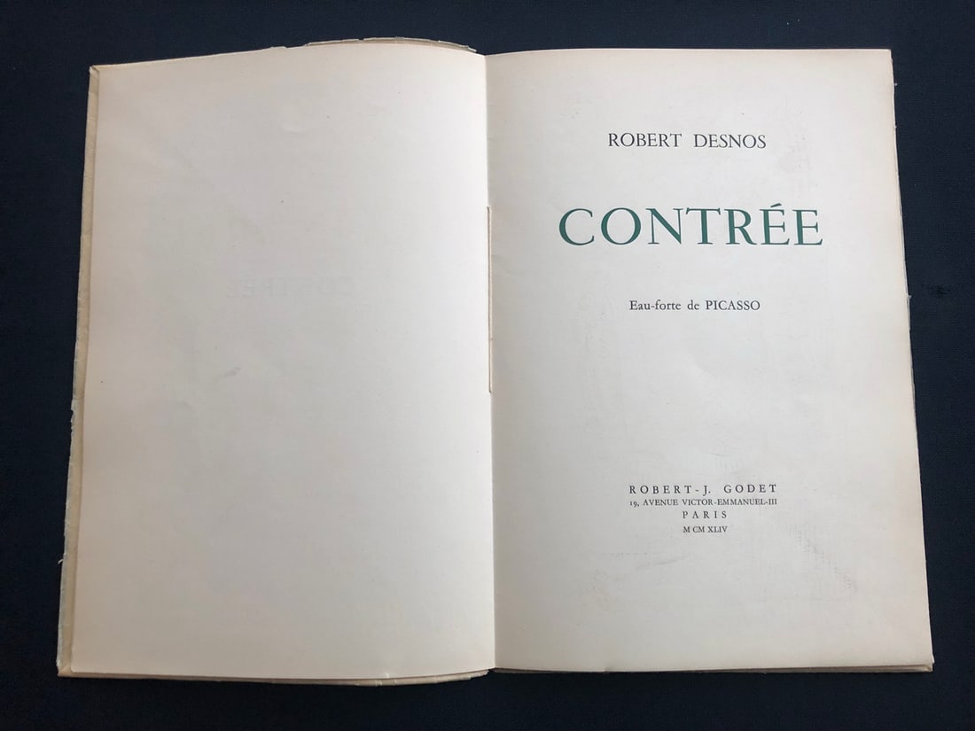 Picasso. Contree. With one etching 1944. - 3