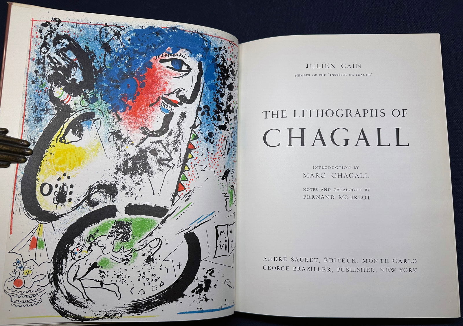 Chagall Lithographe I. 1960. With 12 lithographs by Chagall (1 of 5)
