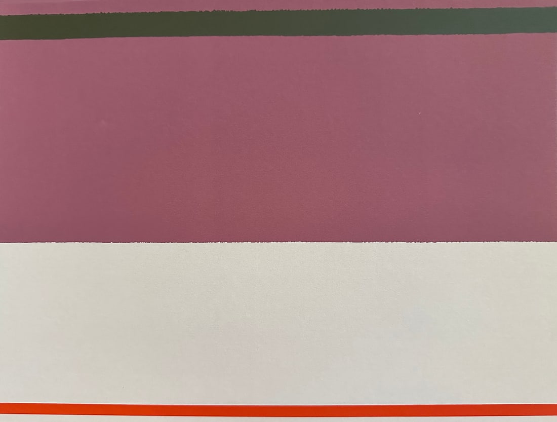Kenneth Noland signed screenprint. 1973. One of 300 copies. (1 of 2)