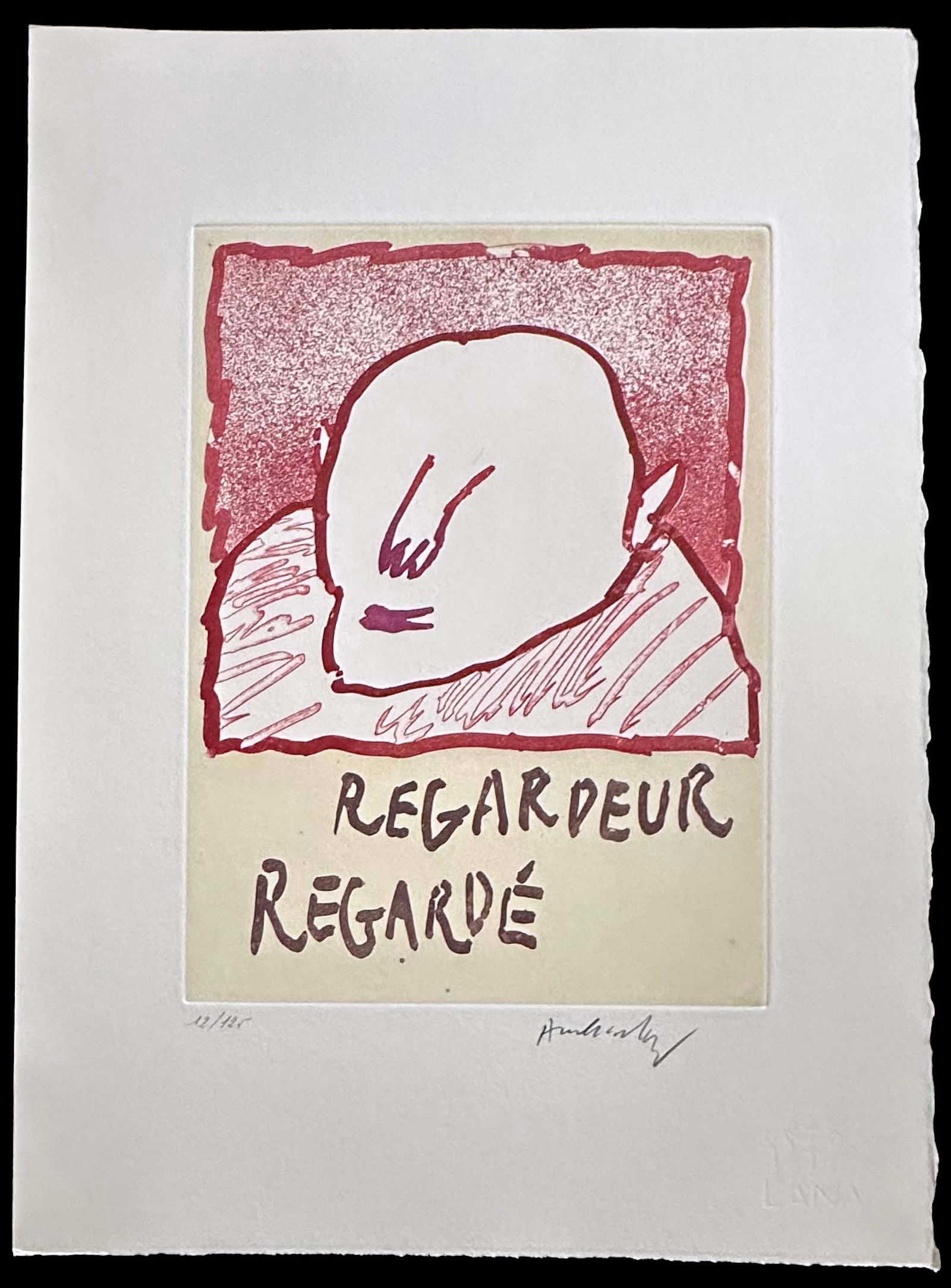 Pierre Alechinsky Signed lithograph. One of 125 copies. (1 of 1)