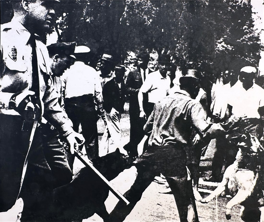 Andy Warhol, Birmingham Race Riot, from X + X, Ten Works by Ten Painters portfolio. (1 of 1)