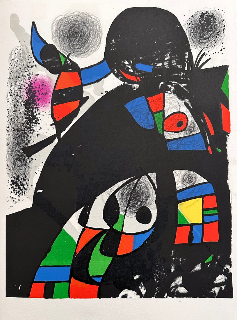 Miro Original Lithograph. 1975. One of 575 copies. (1 of 2)