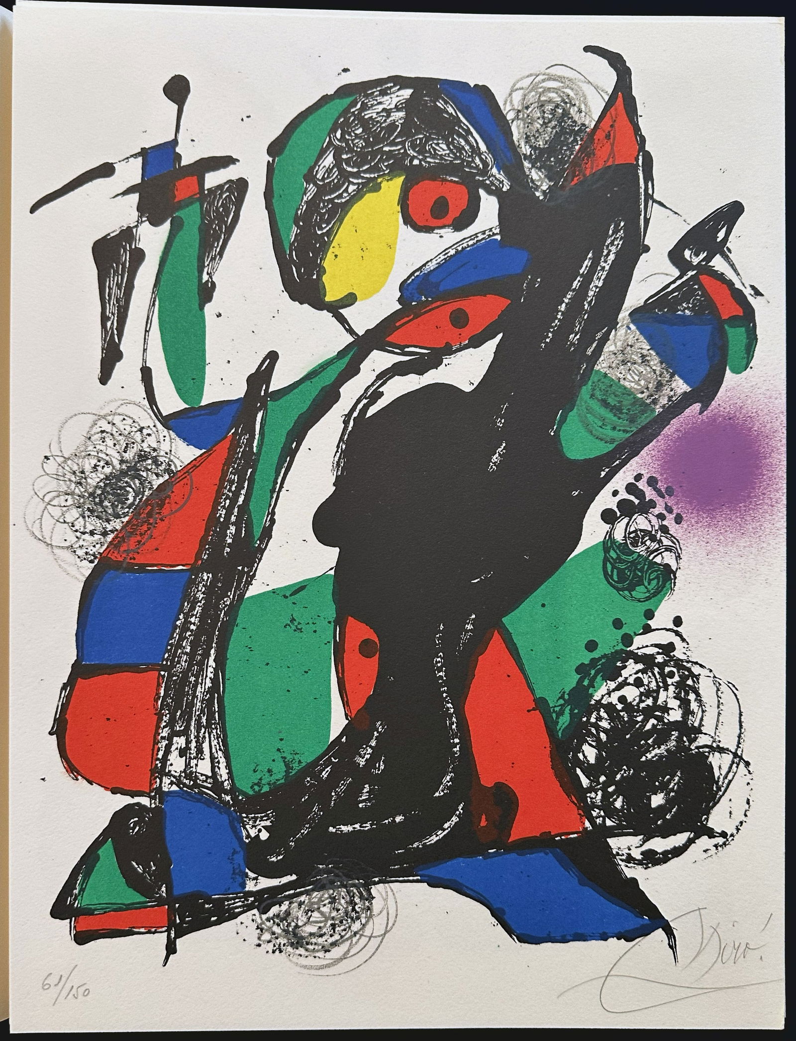 Miro Litografo IV Deluxe. With 2 lithographs signed/numbered and 5 unsigned lithographs. (1 of 5)