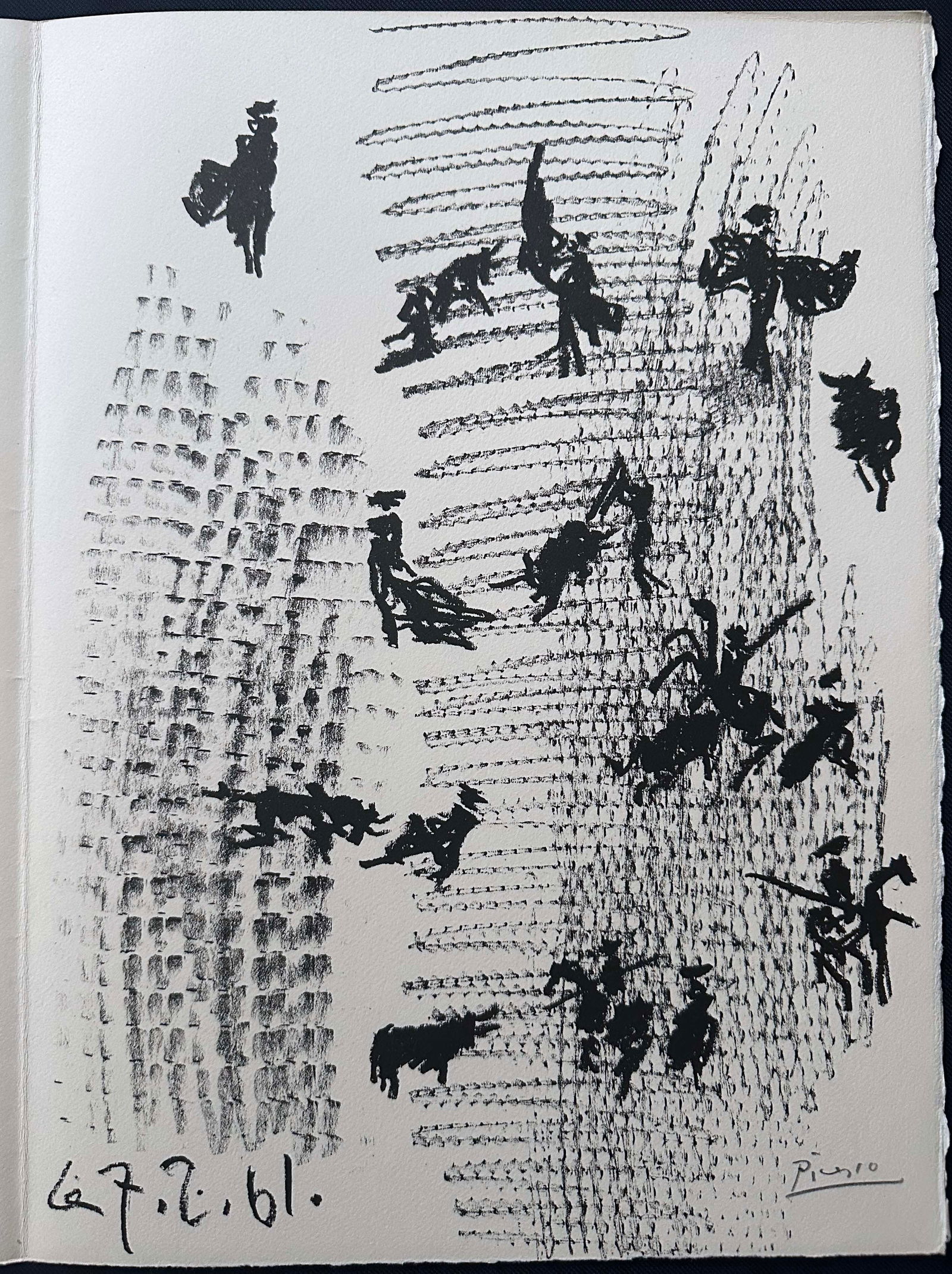 Picasso. Toros Y Toreros. DeLuxe Edition with a signed lithograph + a suite of 16 prints. (1 of 5)