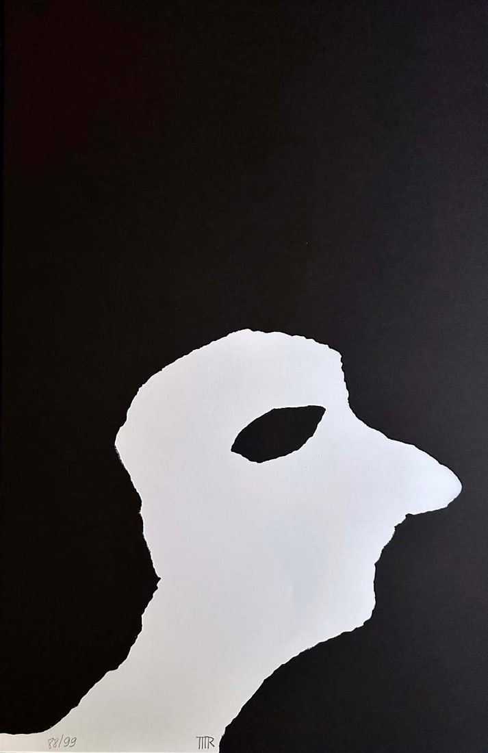 Man Ray signed Lithograph. 1976. One of 99 copies.: Lithograph in black and white by Man Ray. Signed and numbered by the artist in pencil. One of 99 numbered copies. Editiones de la Difference, Paris 1976.From Les Demeures d'Hypnos Album. Reference: Pi