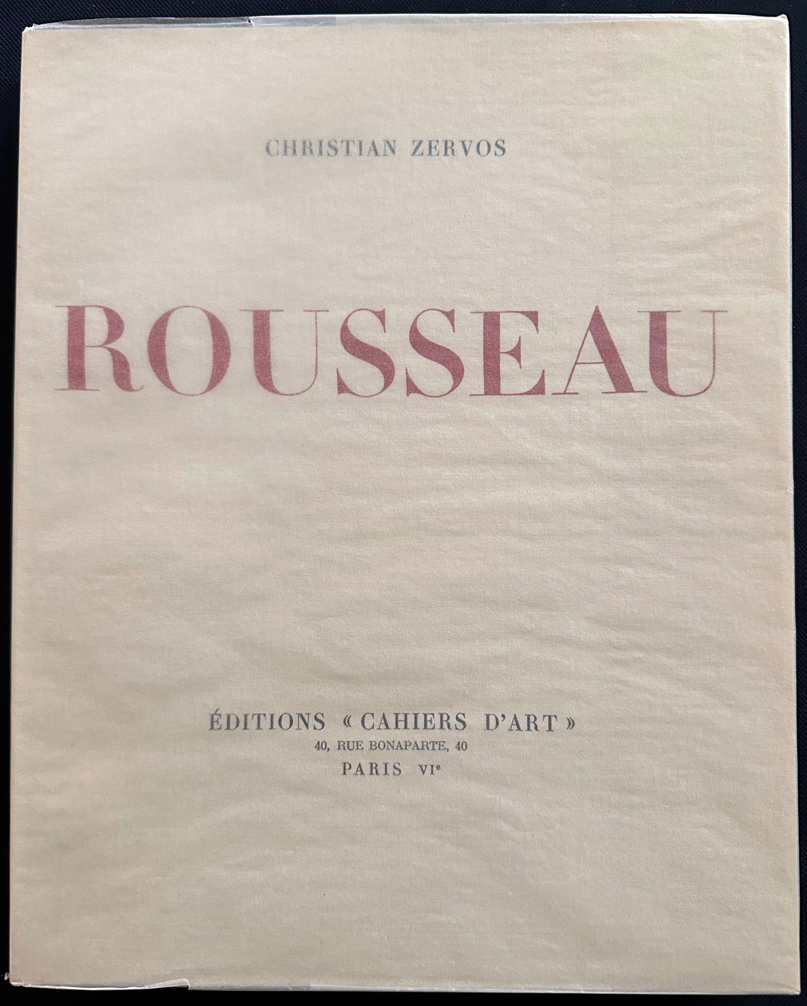 Rousseau. Cahiers d’art, 1929. (1 of 3)