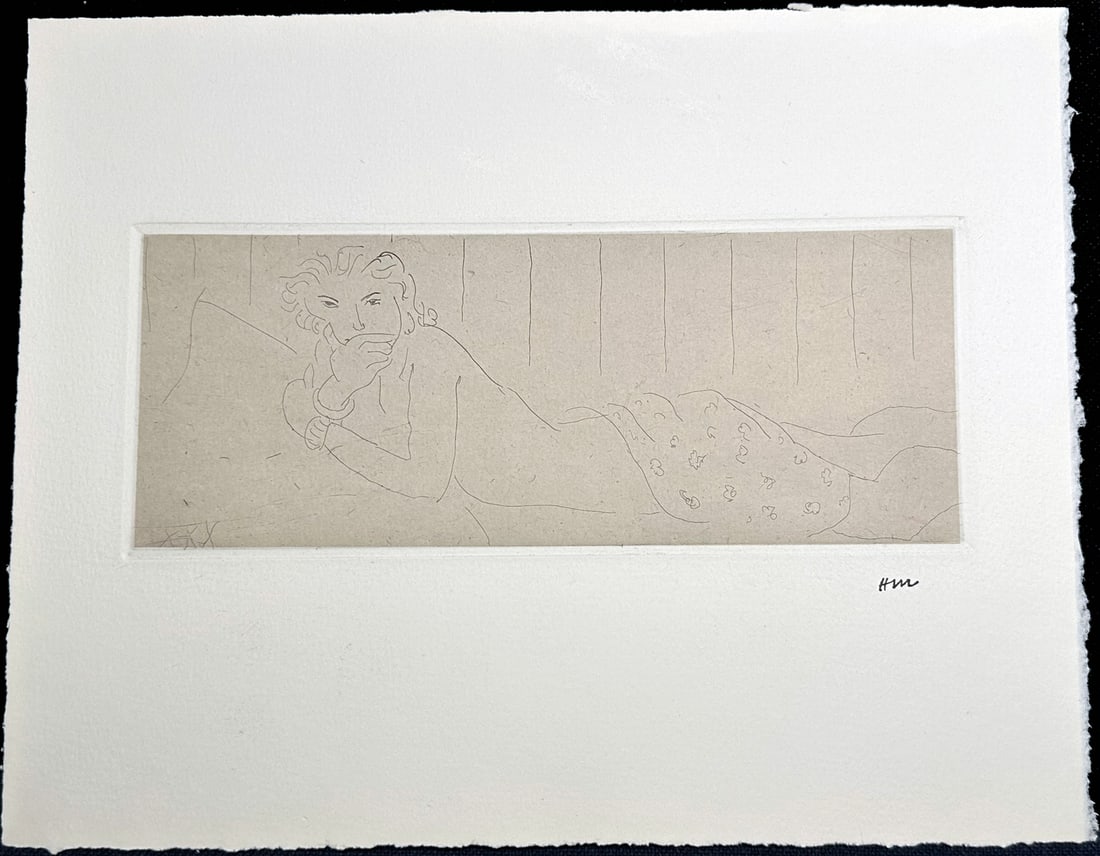 Matisse Dutuit. Oeuvre Gravé 2 Vols. Deluxe Edition with etching.: Éditions Claude Duthuit, Paris, 1983. De?luxe edition in two volumes, the final and authoritative catalogue raisonné of Matisse’s graphic work, compiled by Claude Duthuit. This special issue is di