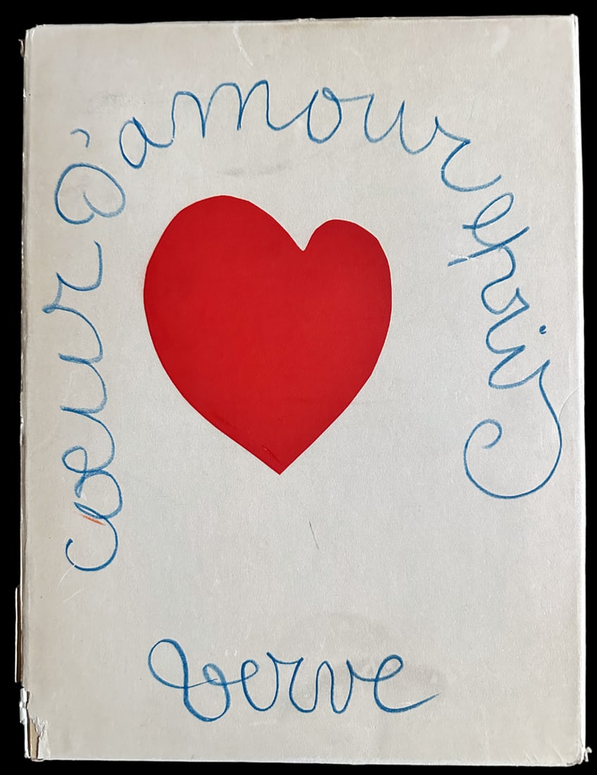 Verve 23, 1949. Lithographic cover by Matisse: Le Livre du Coeur d’Amour Esprit du Roi Rene. Editions de la Revue Verve, Paris, 1949 Text in France by Andre Chamon, lithographic cover wrappers by Matisse, and numerous tipped-in color plates from