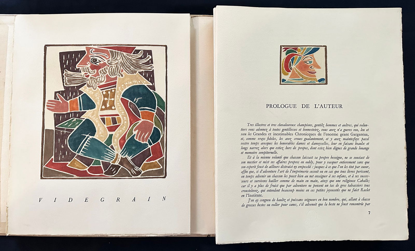 Derain. François Rabelais. Pantagruel with 128 color woodcuts, 1943 (1 of 5)